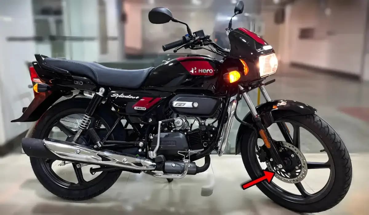 2025 Hero Splendor Plus Spotted with Disc Brake