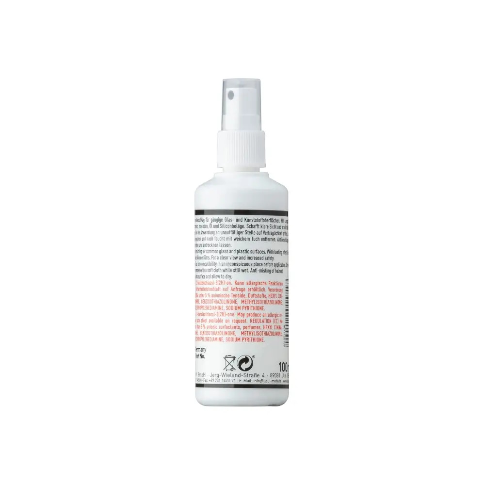 Motorbike Visor Cleaner 100 ml - Anti-Fog, Streak-Free Helmet Visor Spray